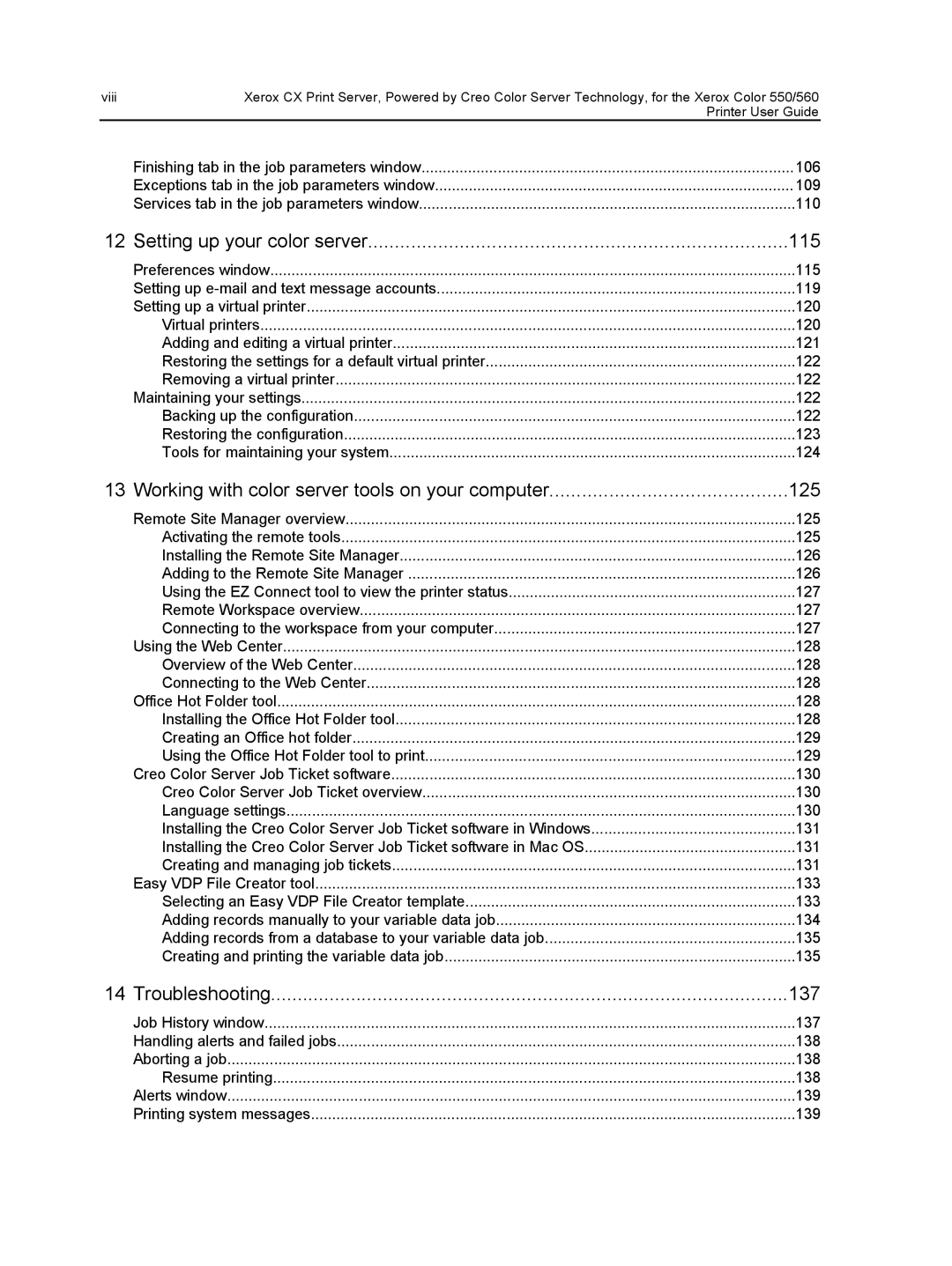 Xerox 560, 550 manual 115 