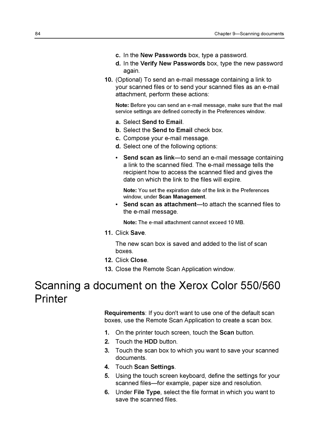 Xerox manual Scanning a document on the Xerox Color 550/560 Printer, Select Send to Email, Touch Scan Settings 