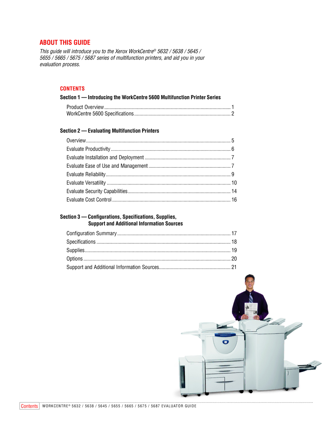 Xerox 5655, 5645, 5675, 5632, 5687, 5665, 5638 manual About this Guide 