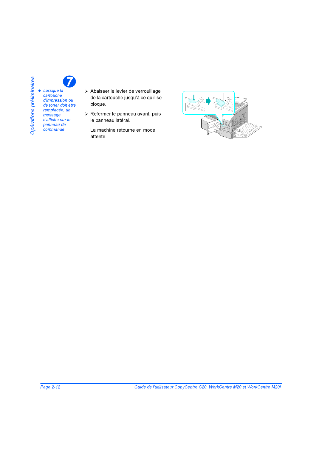 Xerox 604E07780 manual Opérations préliminaires 