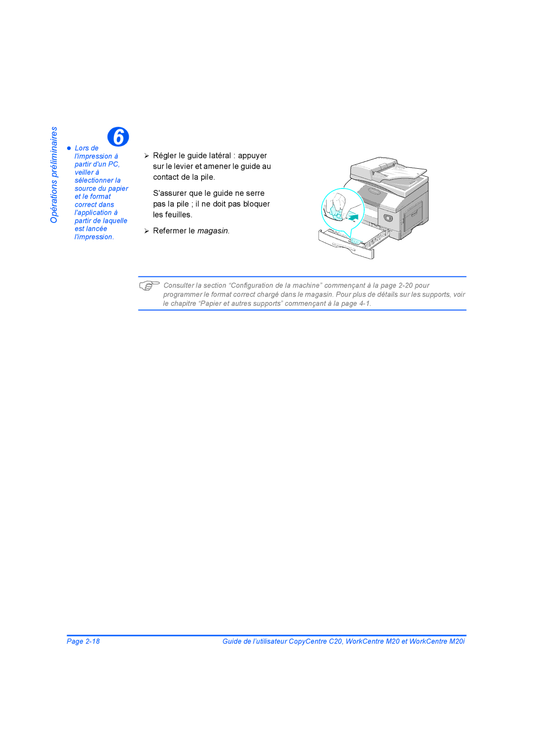 Xerox 604E07780 manual Opérations préliminaires 