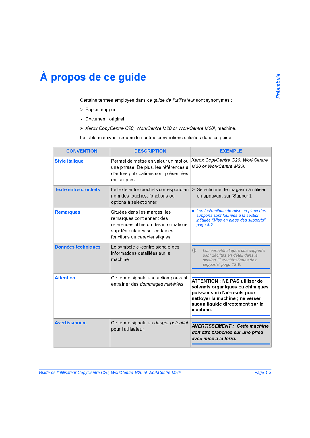 Xerox 604E07780 manual Propos de ce guide 