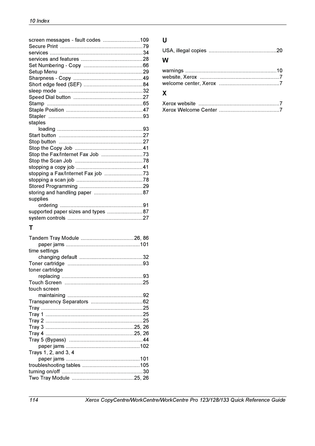 Xerox 604P18037 manual Time settings 