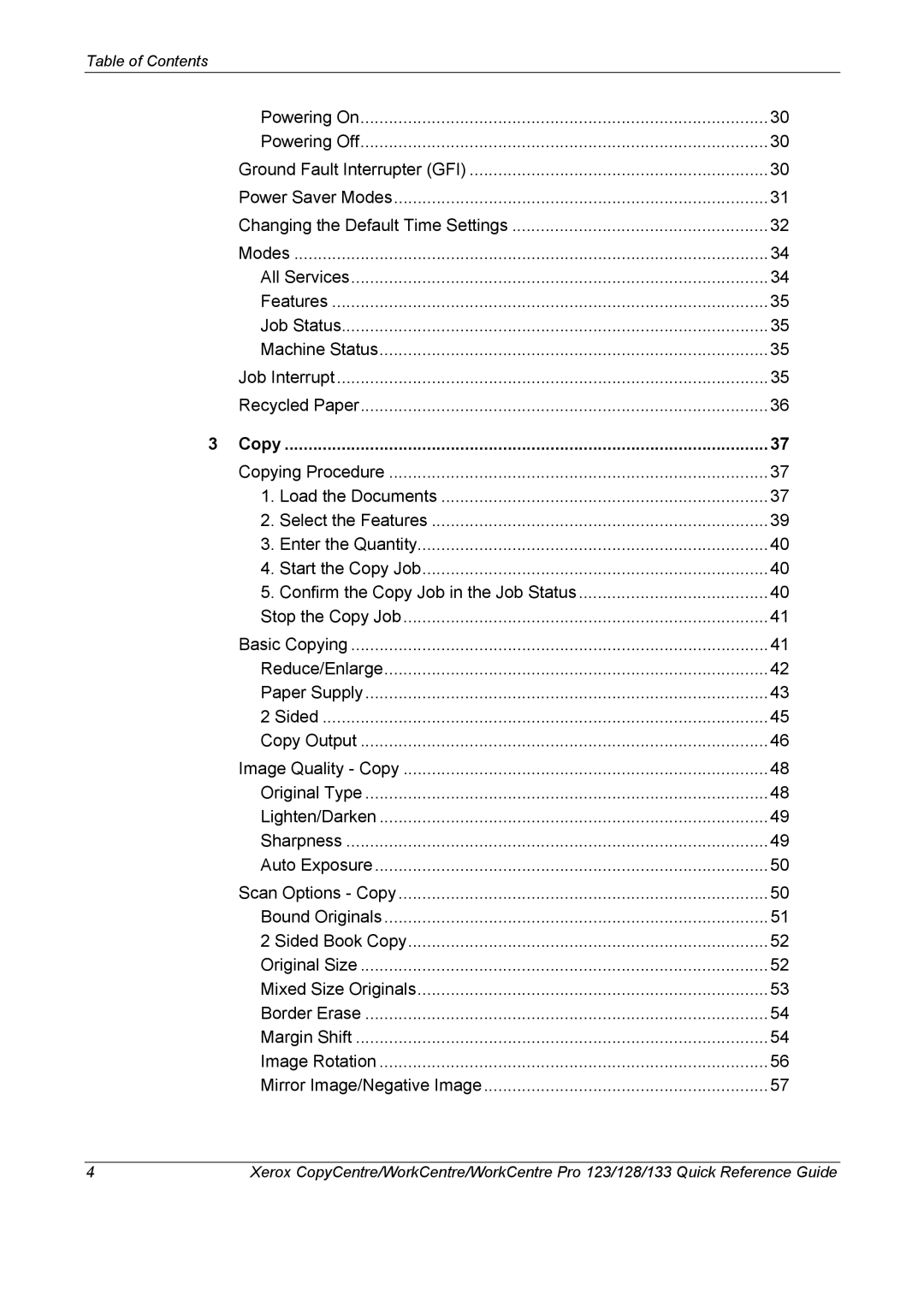 Xerox 604P18037 manual Copy 