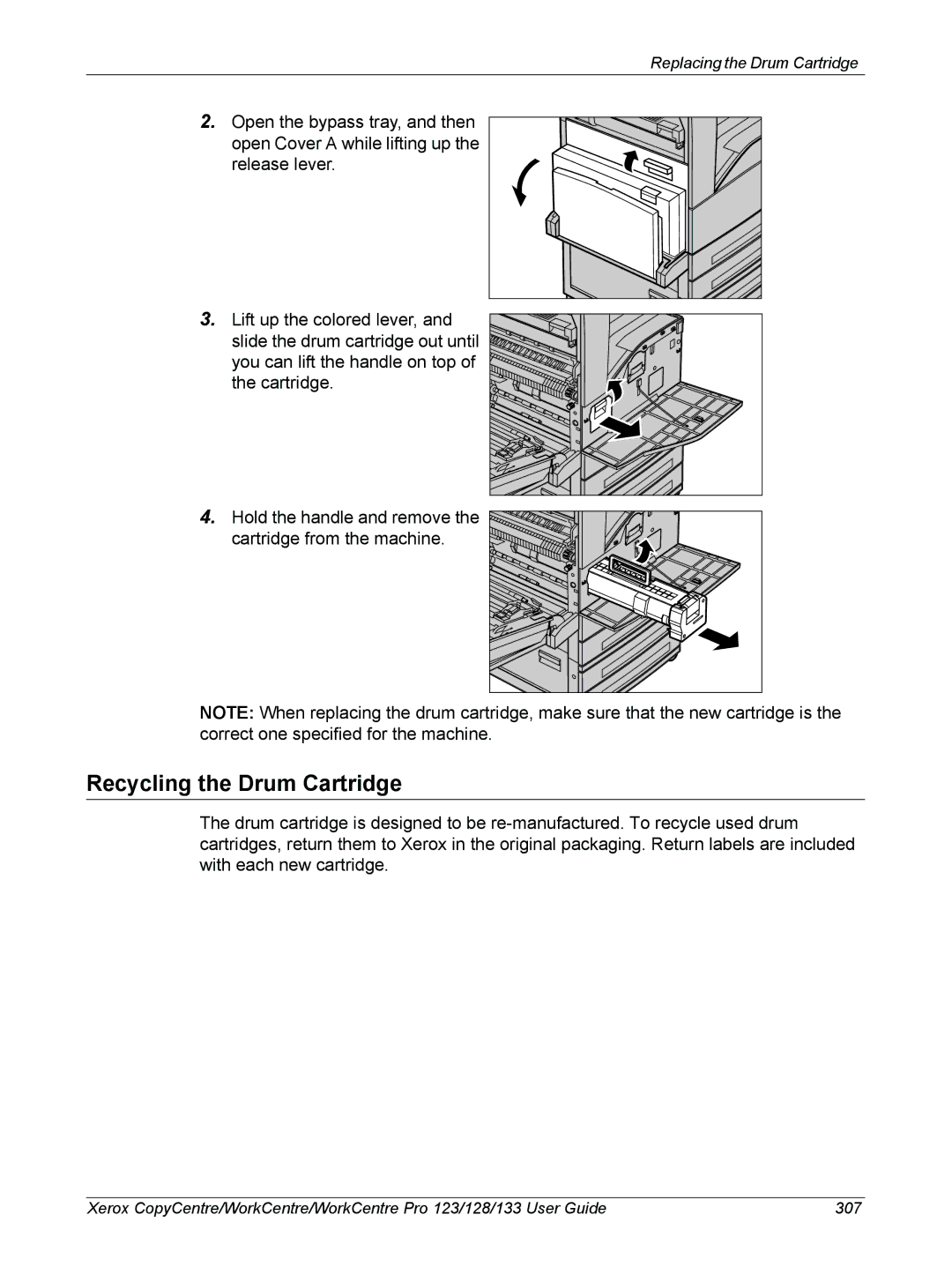 Xerox 604P18057 manual Recycling the Drum Cartridge 