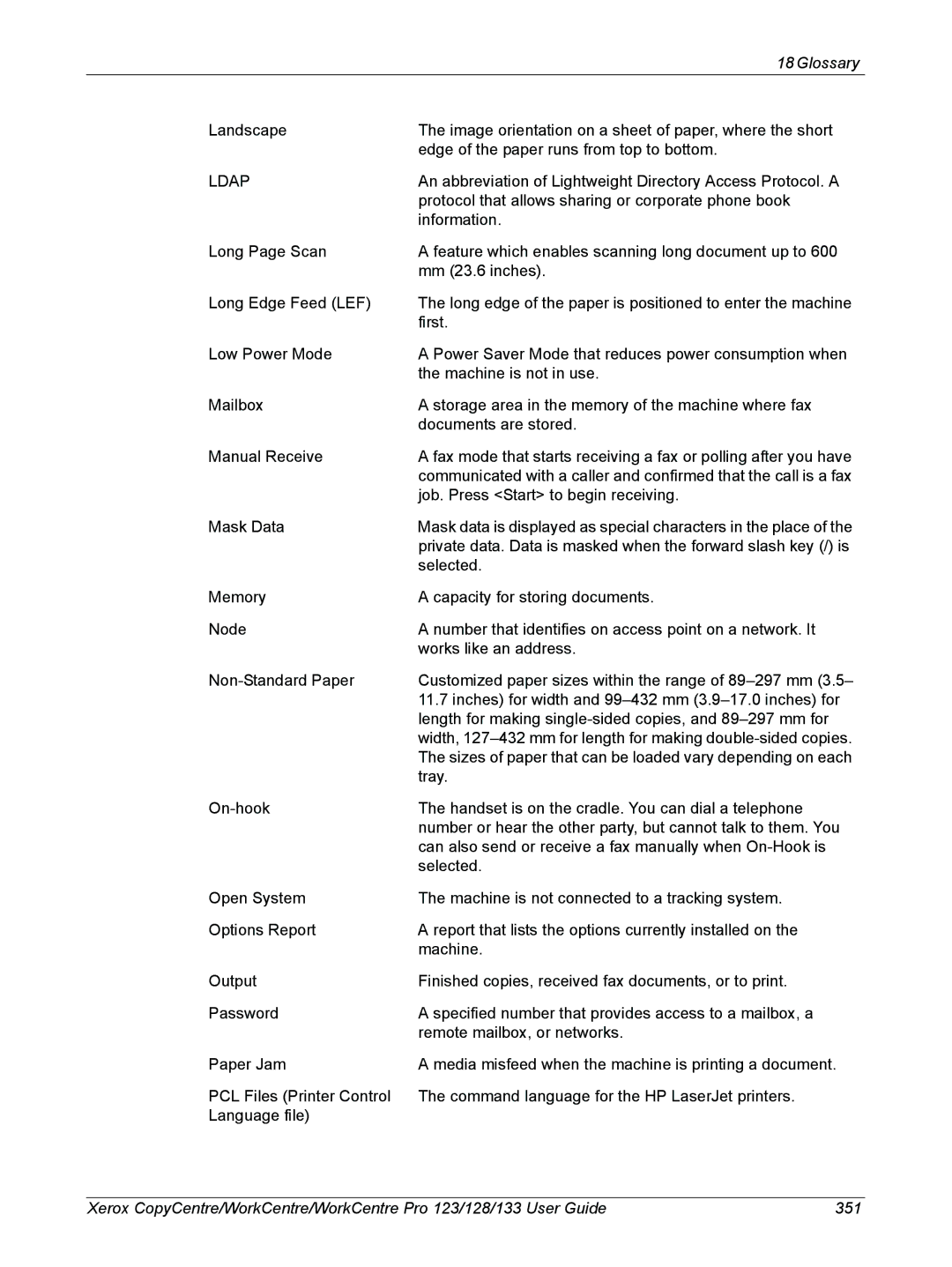 Xerox 604P18057 manual Ldap 