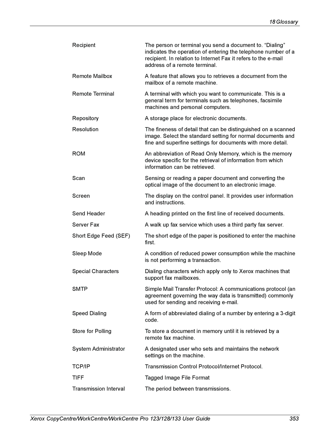 Xerox 604P18057 manual Tcp/Ip 