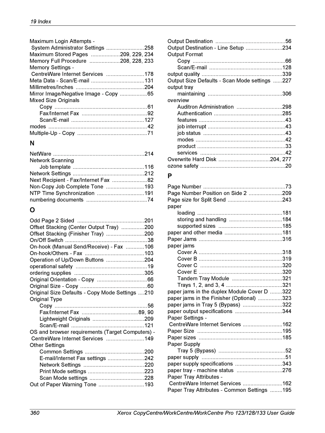 Xerox 604P18057 manual Maximum Login Attempts 