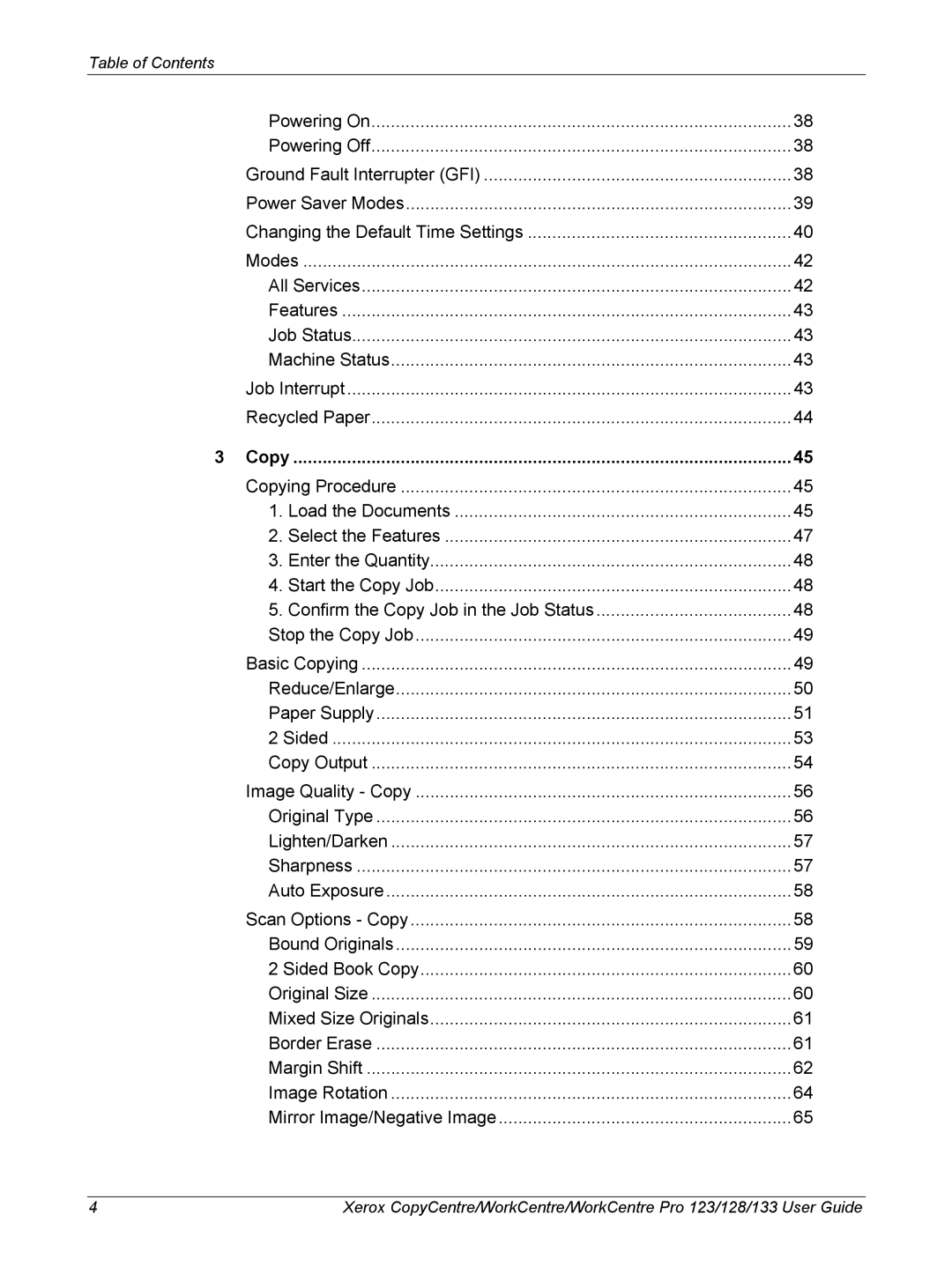 Xerox 604P18057 manual Copy 