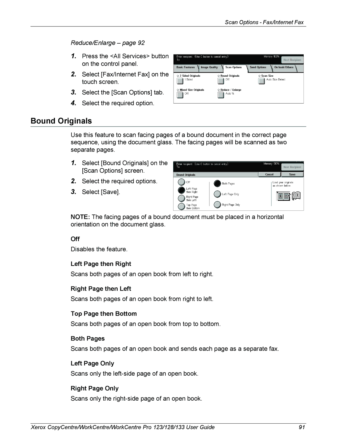 Xerox 604P18057 manual Reduce/Enlarge 