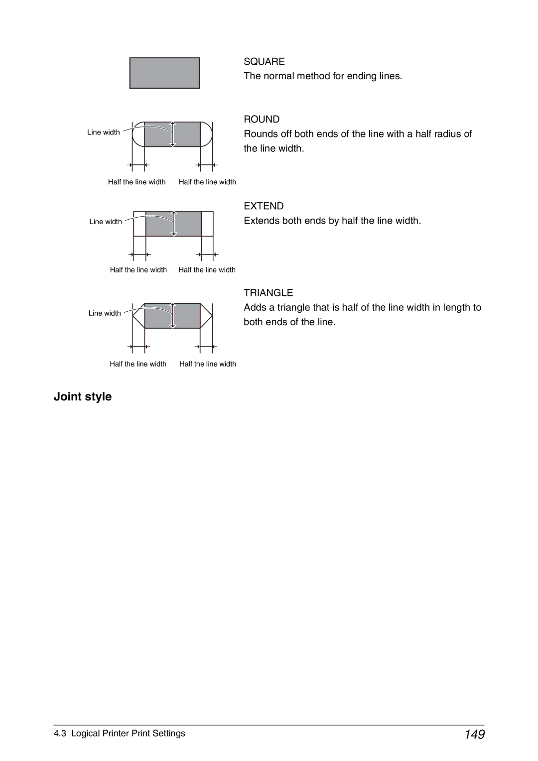 Xerox 6050A, 6030 manual 149, Joint style 