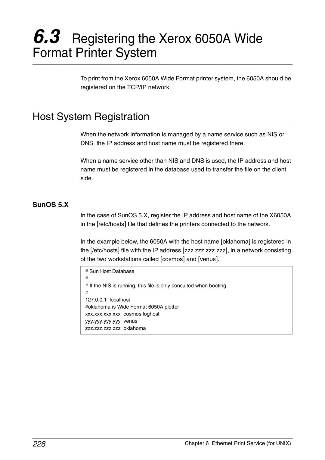 Xerox 6030 manual Registering the Xerox 6050A Wide Format Printer System, 228 