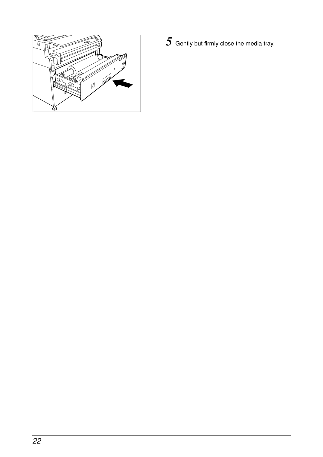 Xerox 6030, 6050A manual Gently but firmly close the media tray 