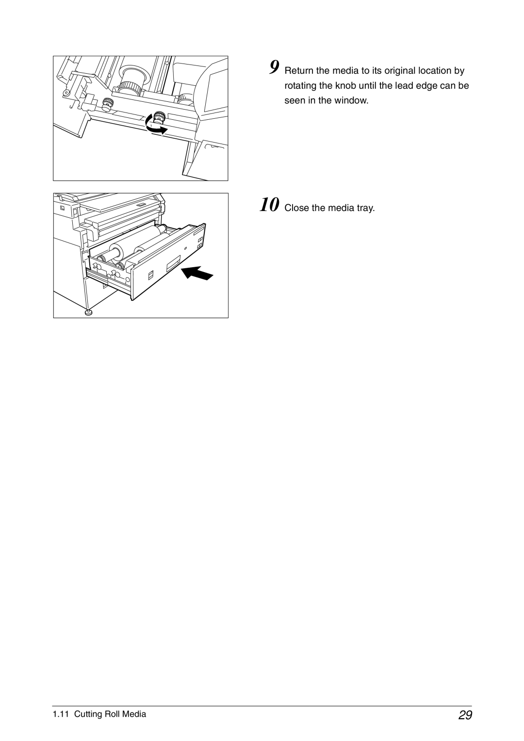 Xerox 6050A, 6030 manual Cutting Roll Media 