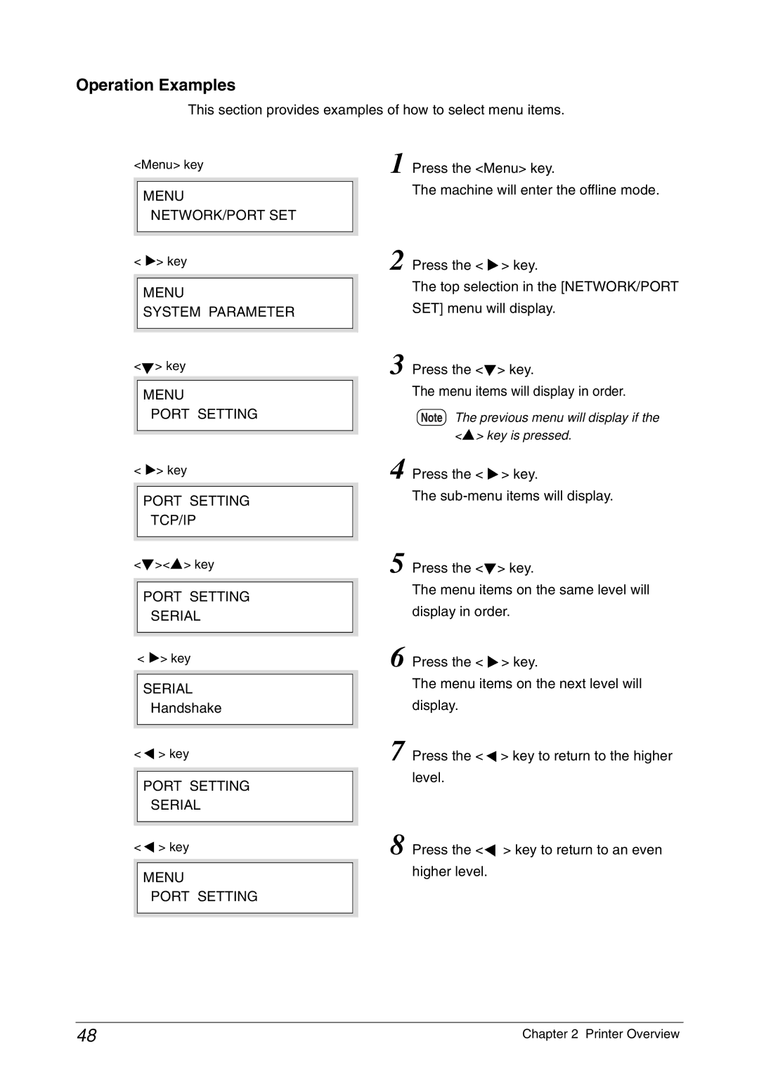 Xerox 6050A, 6030 manual Operation Examples 