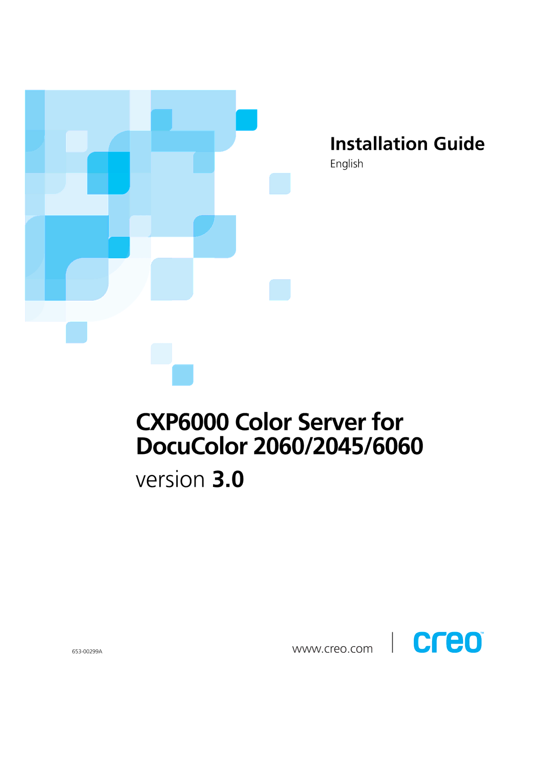 Xerox manual CXP6000 Color Server for DocuColor 2060/2045/6060 