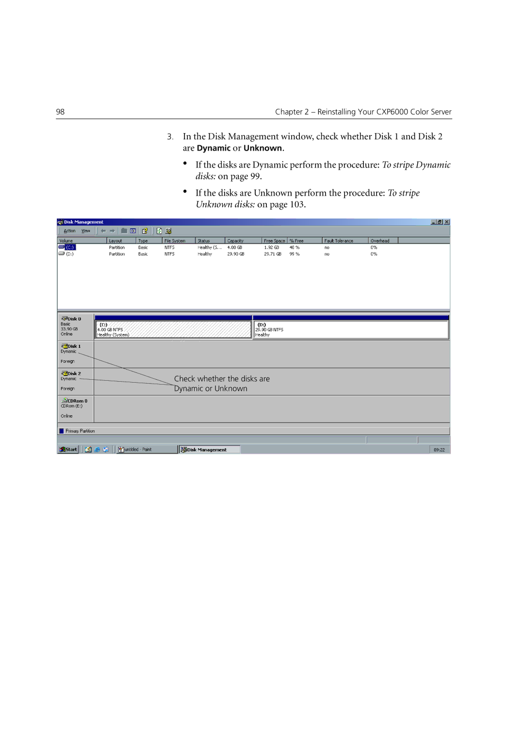 Xerox 6060 manual Unknown disks on 