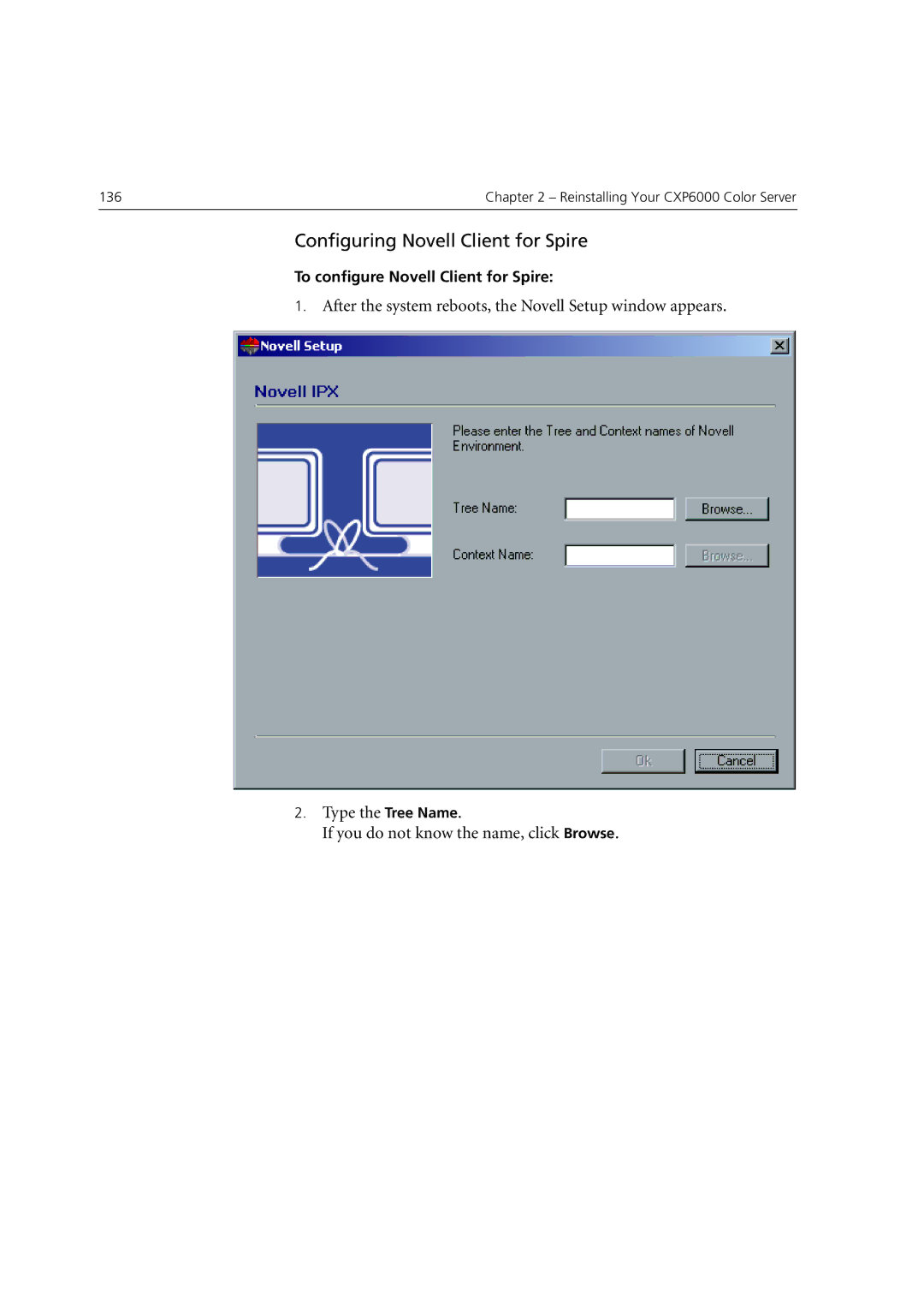 Xerox 6060 manual Configuring Novell Client for Spire 