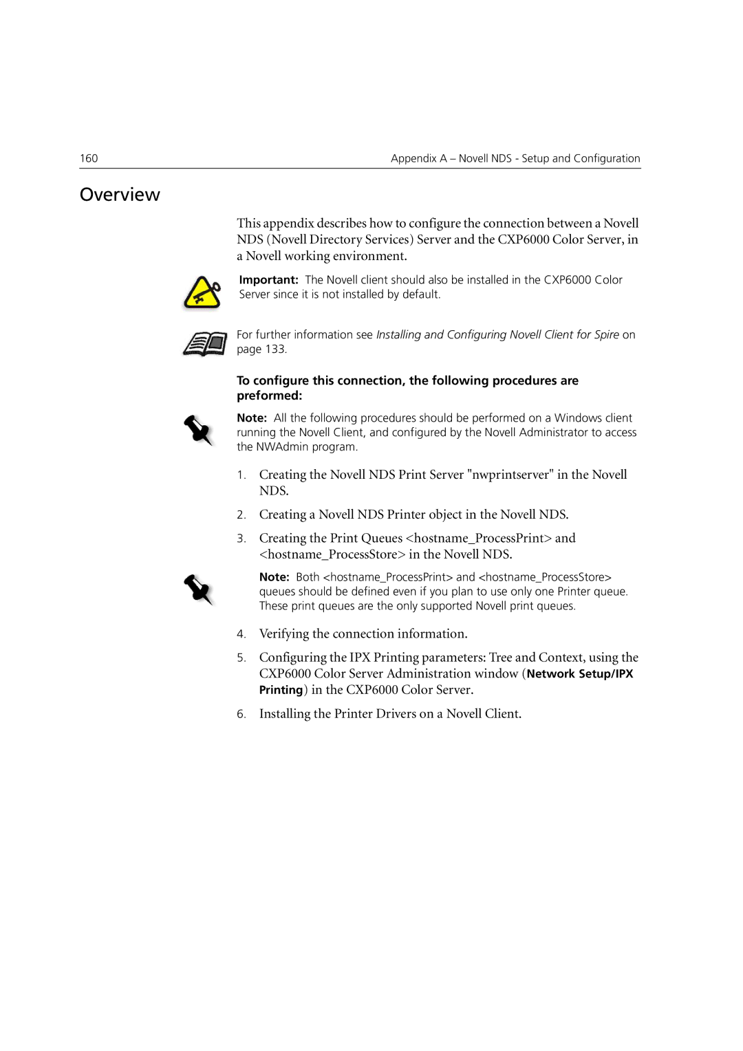 Xerox 6060 manual Appendix a Novell NDS Setup and Configuration 