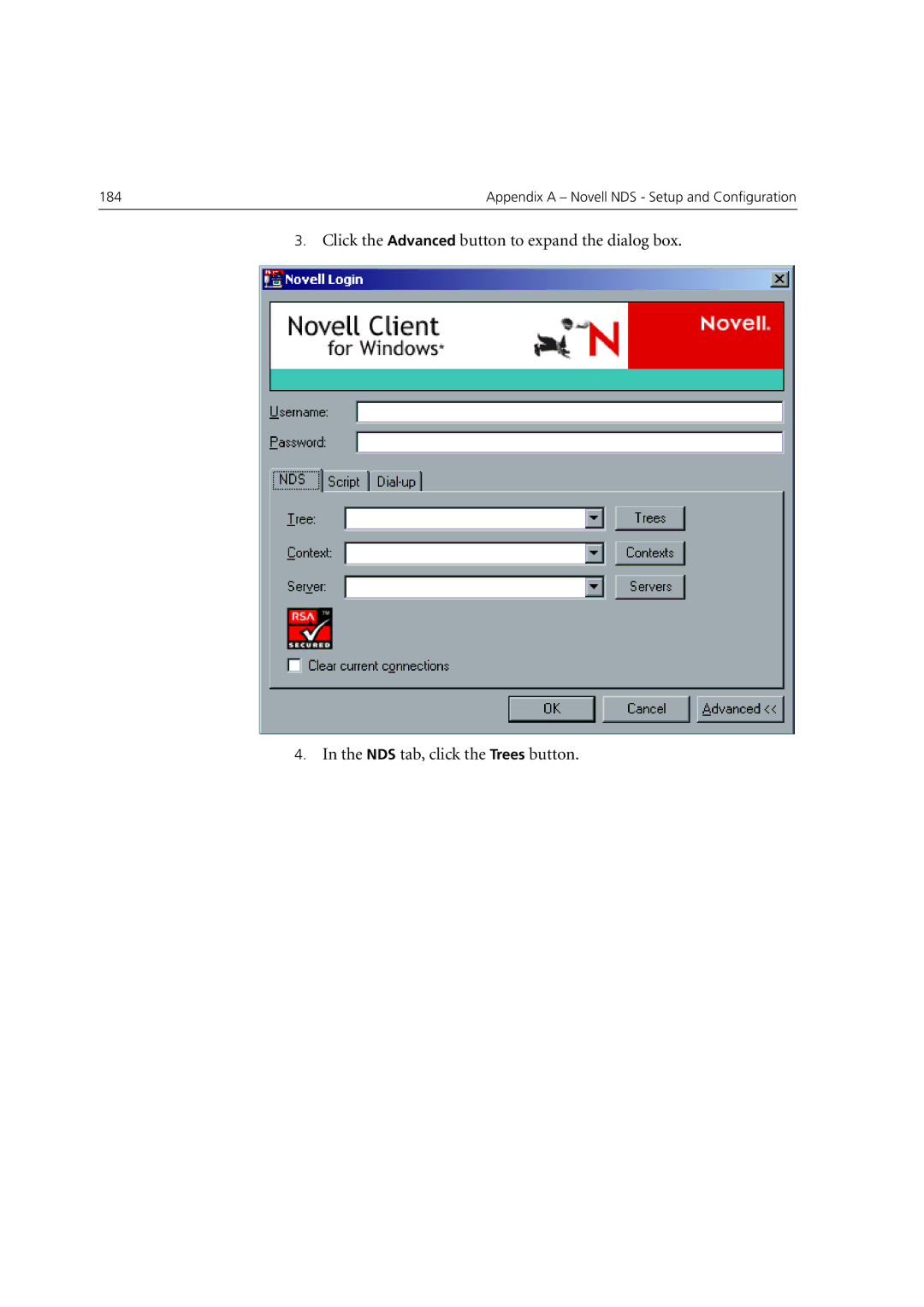 Xerox 6060 manual Appendix a Novell NDS Setup and Configuration 