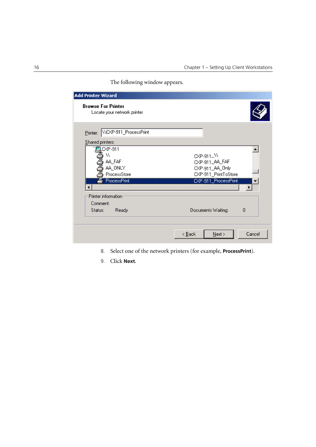 Xerox 6060 manual Setting Up Client Workstations 