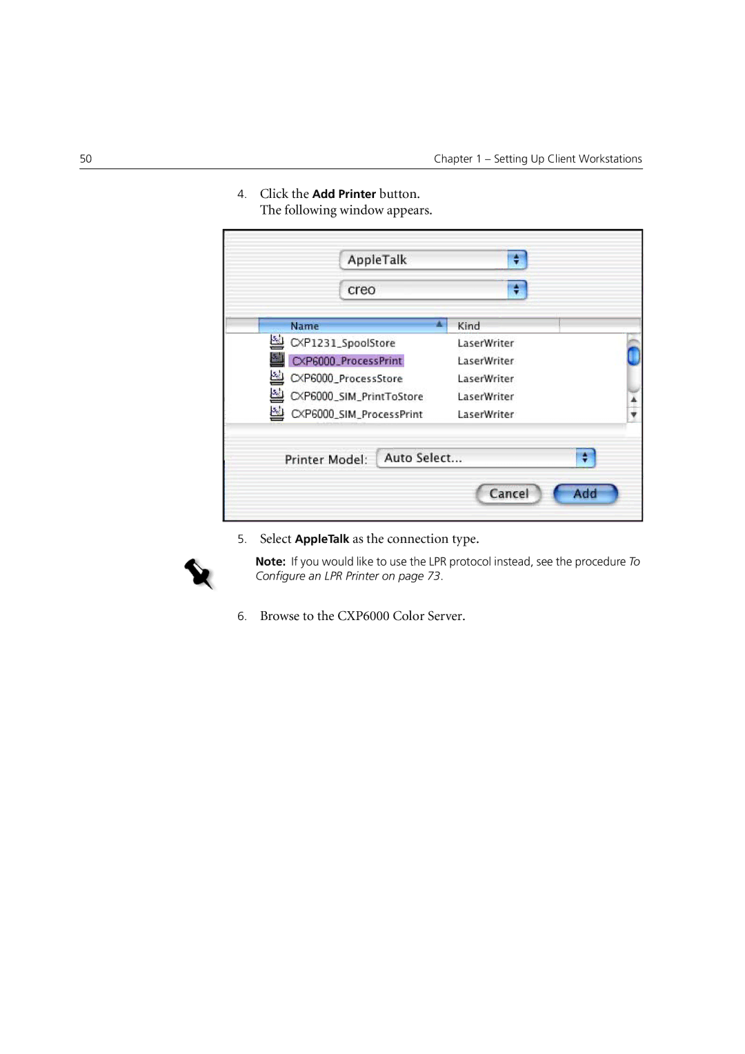 Xerox 6060 manual Browse to the CXP6000 Color Server 