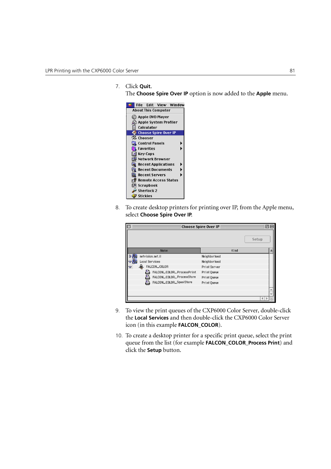 Xerox 6060 manual LPR Printing with the CXP6000 Color Server 