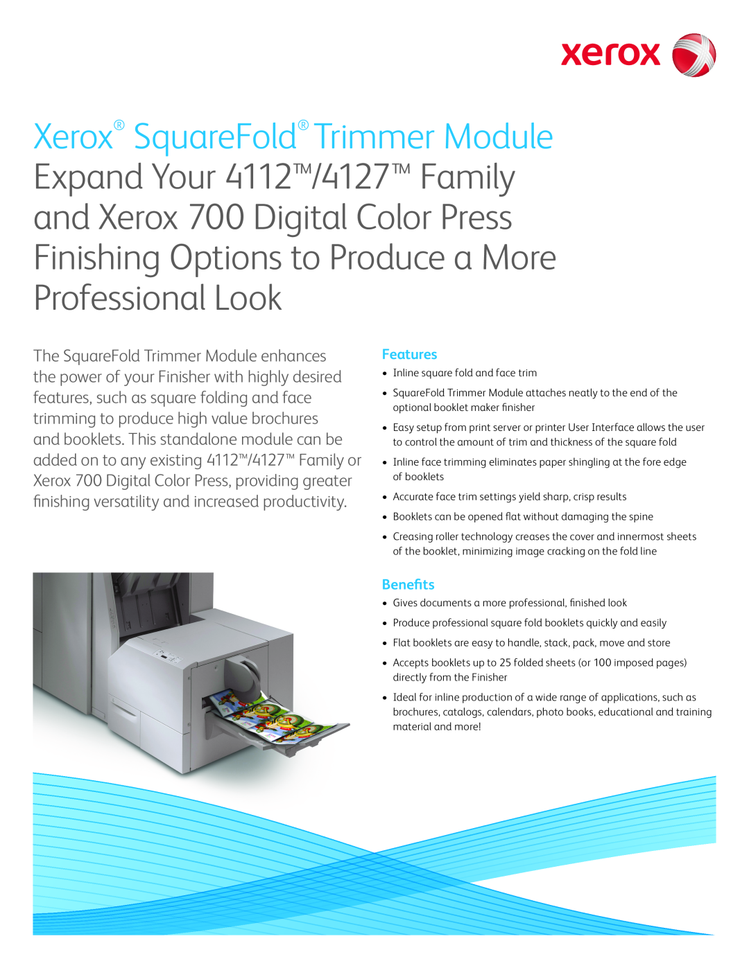 Xerox 610P729932 brochure Features, Benefits 