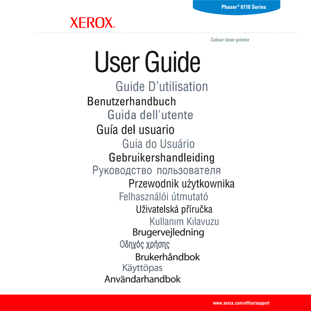 Xerox 6110 manual 