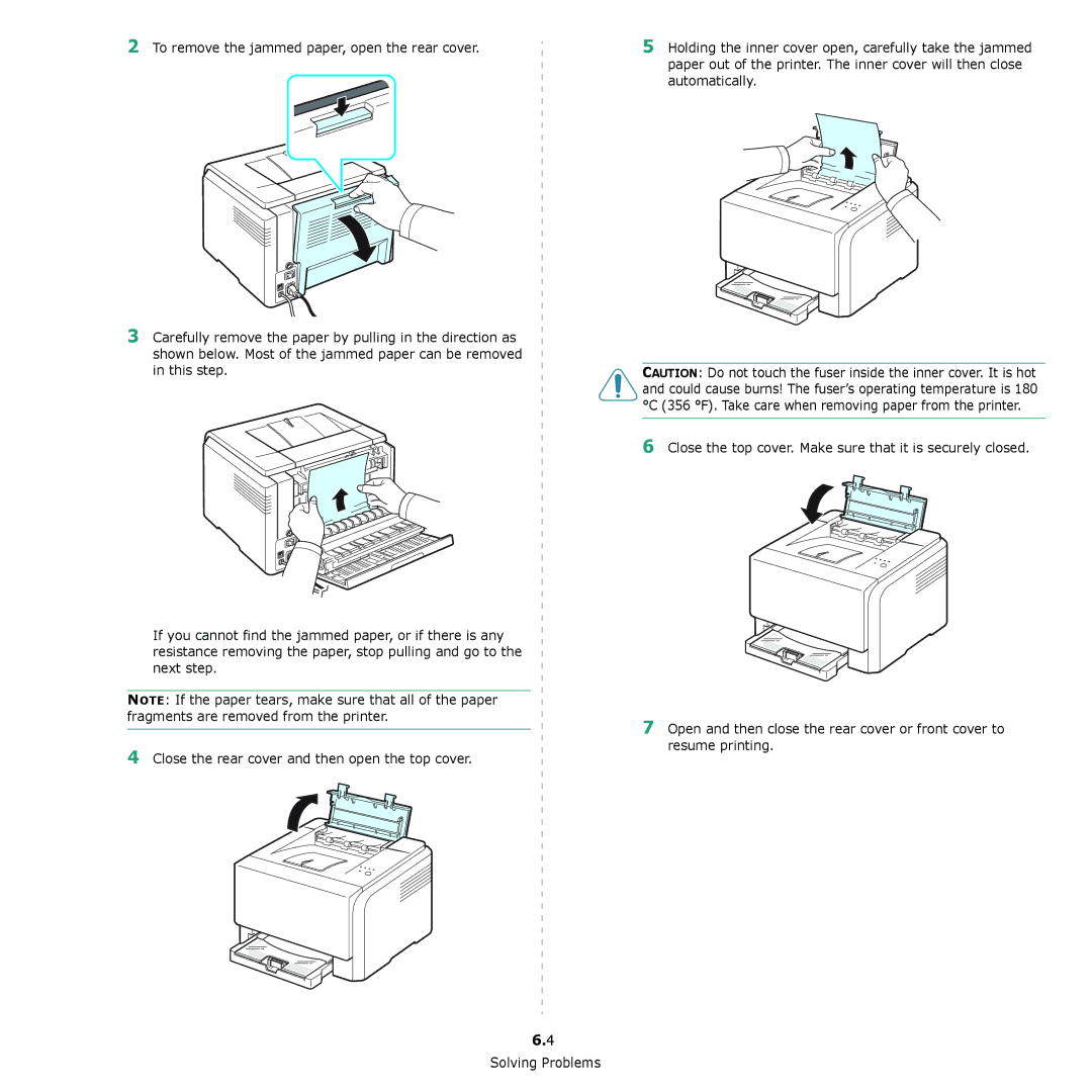 Xerox 6110 manual Solving Problems 