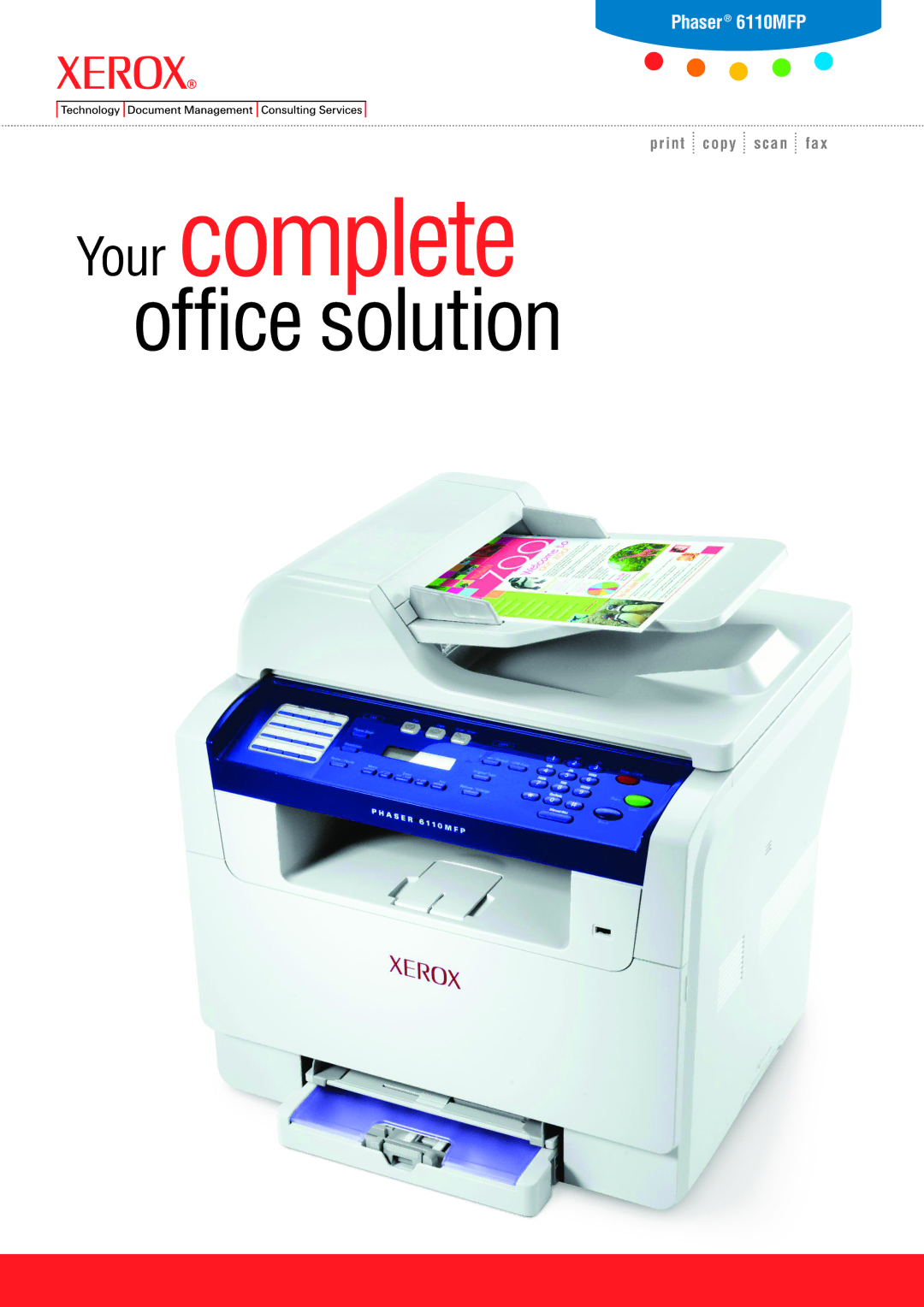 Xerox 6110MFP manual Your complete 