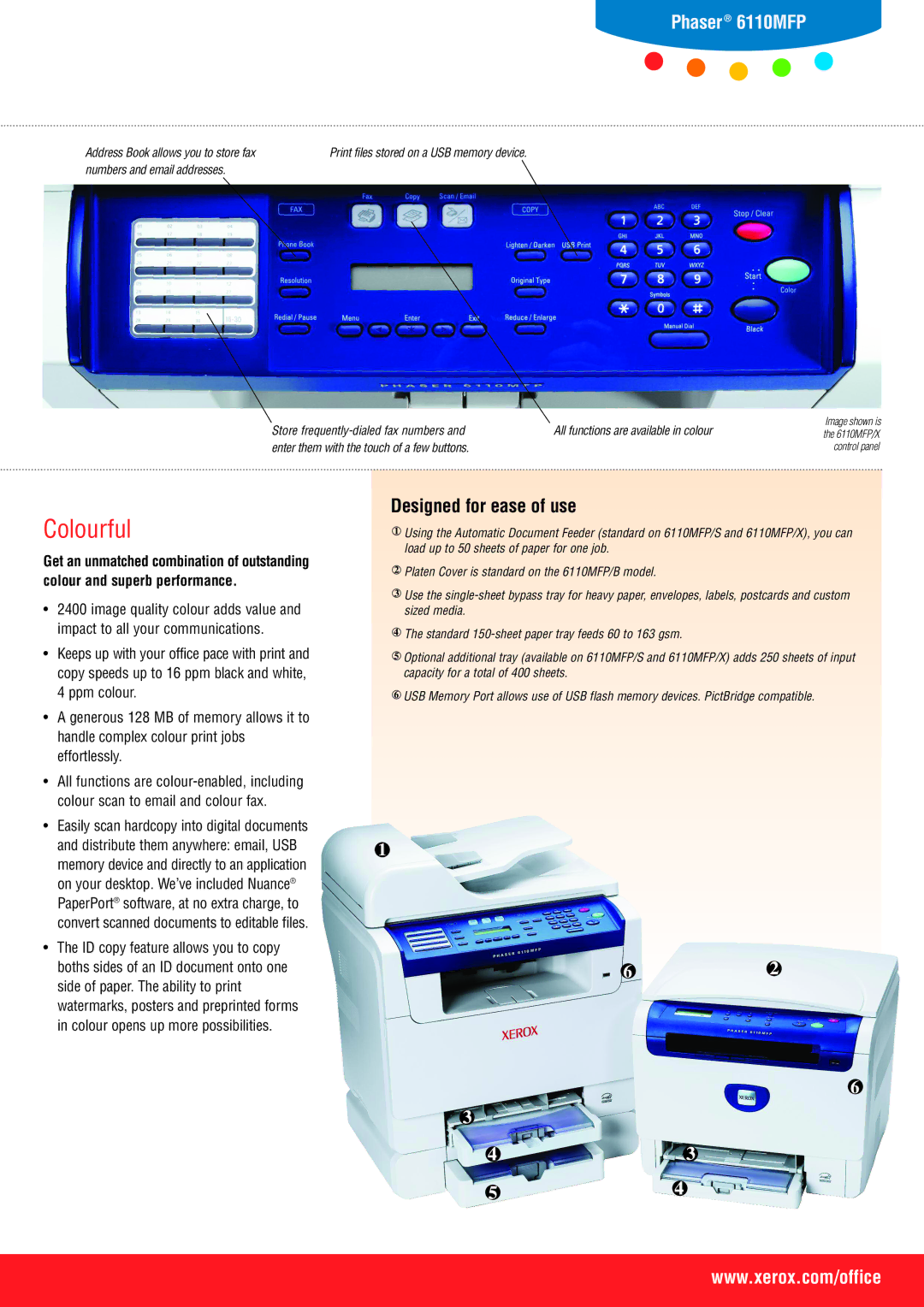 Xerox 6110MFP manual Colourful 