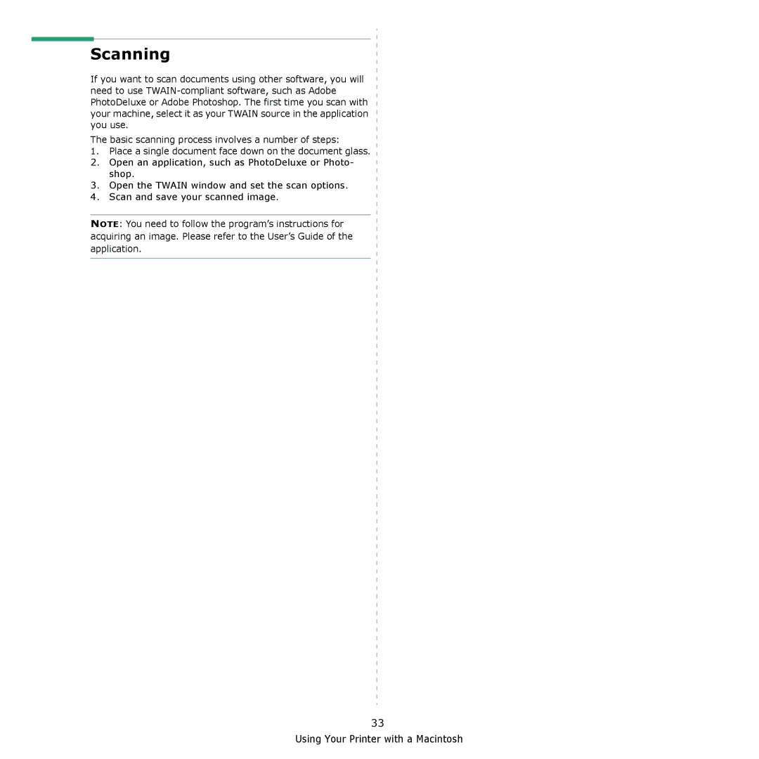 Xerox 6110MFP manual Scanning 