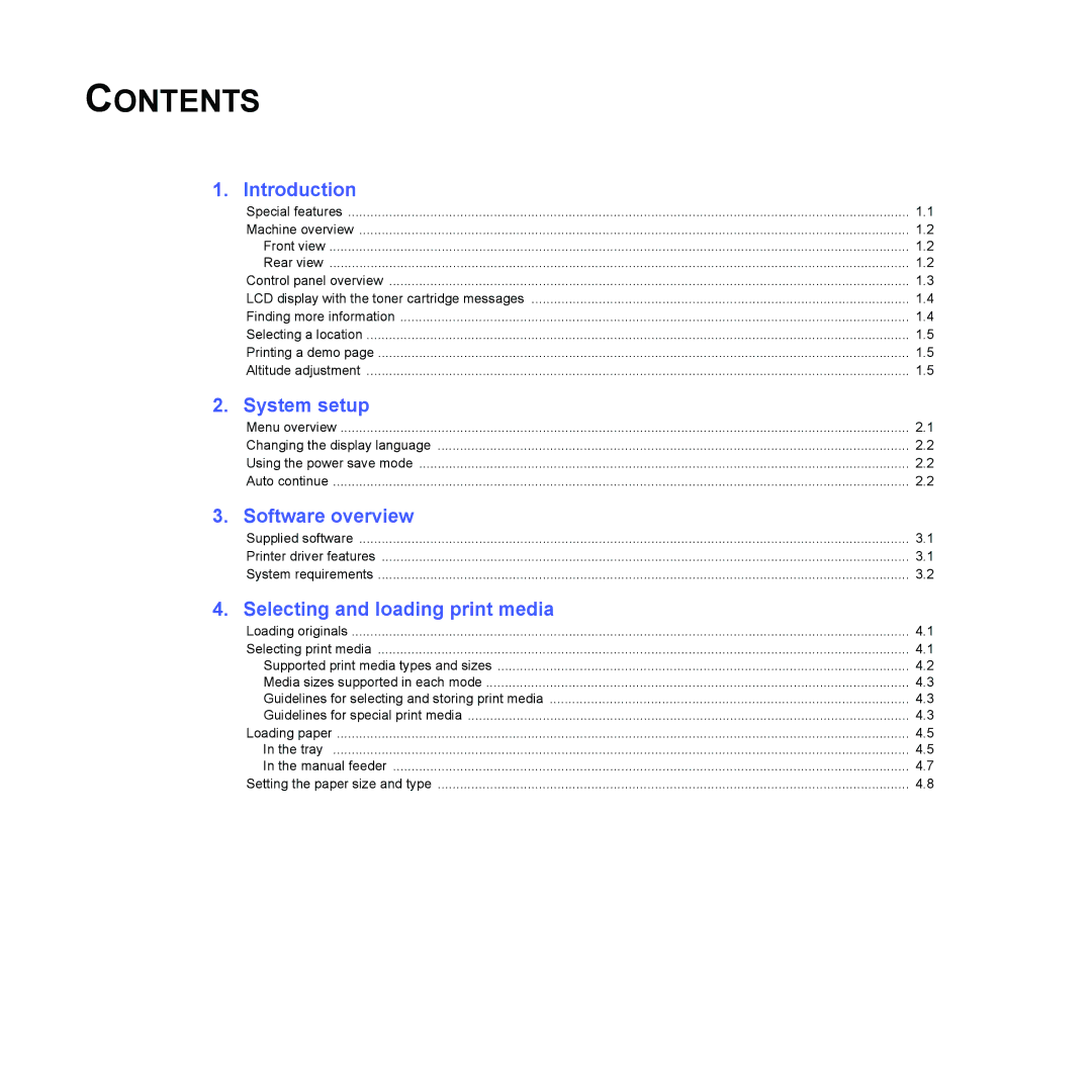 Xerox 6110MFP manual Contents 