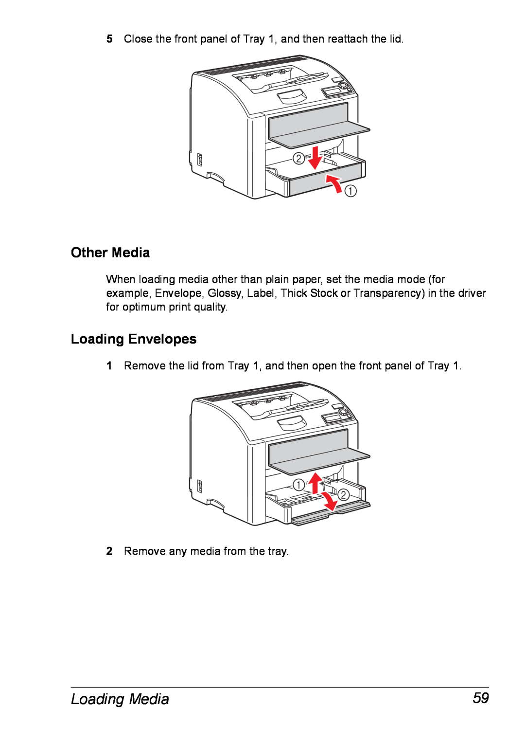 Xerox 6120 manual Other Media, Loading Envelopes, Loading Media 