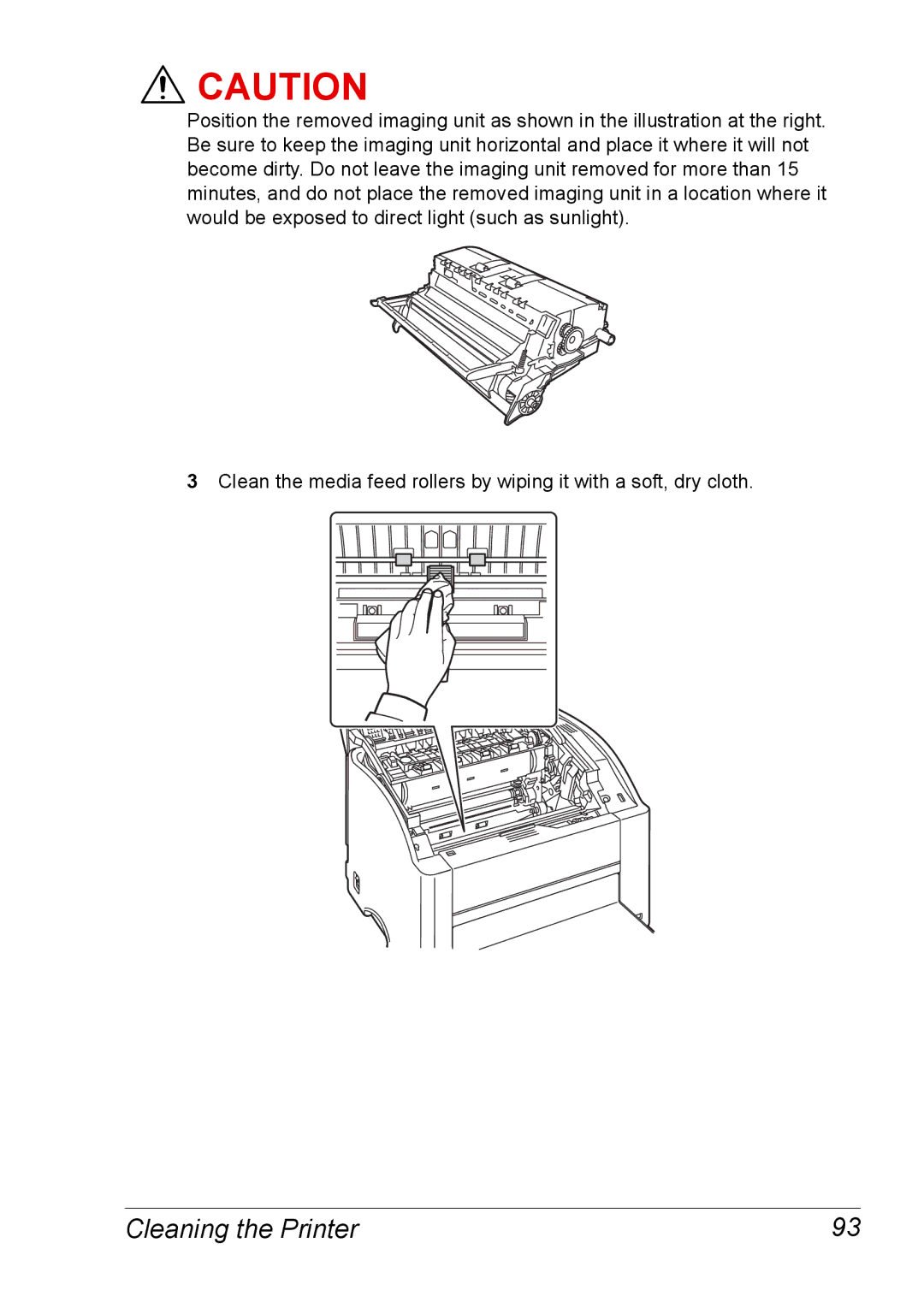 Xerox 6120 manual Cleaning the Printer 