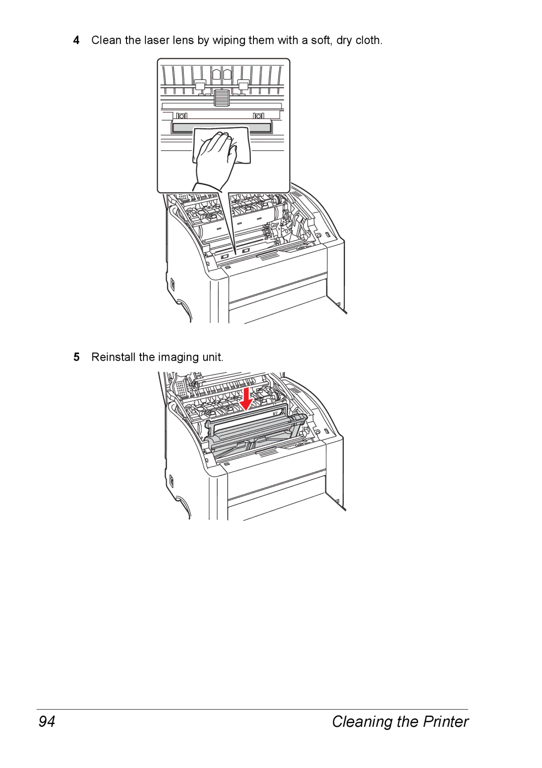 Xerox 6120 manual Cleaning the Printer 