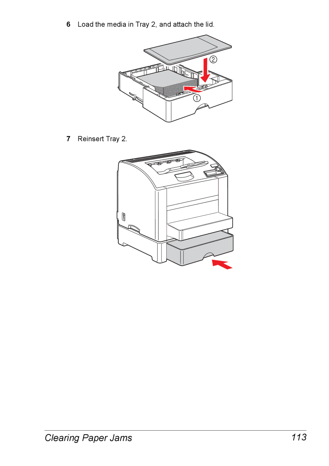 Xerox 6120 manual Clearing Paper Jams 113 