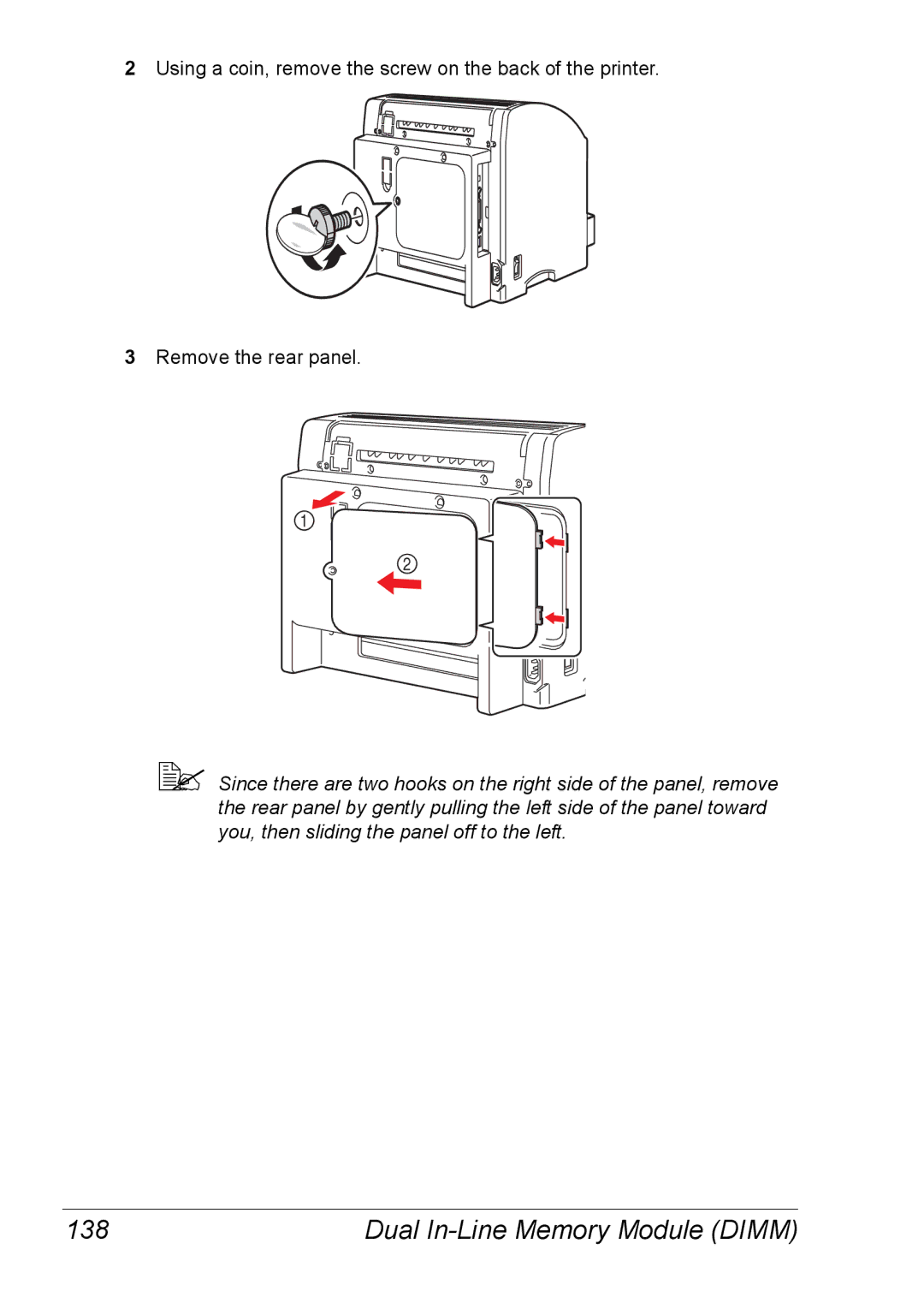 Xerox 6120 manual 138, Dual In-Line Memory Module Dimm 