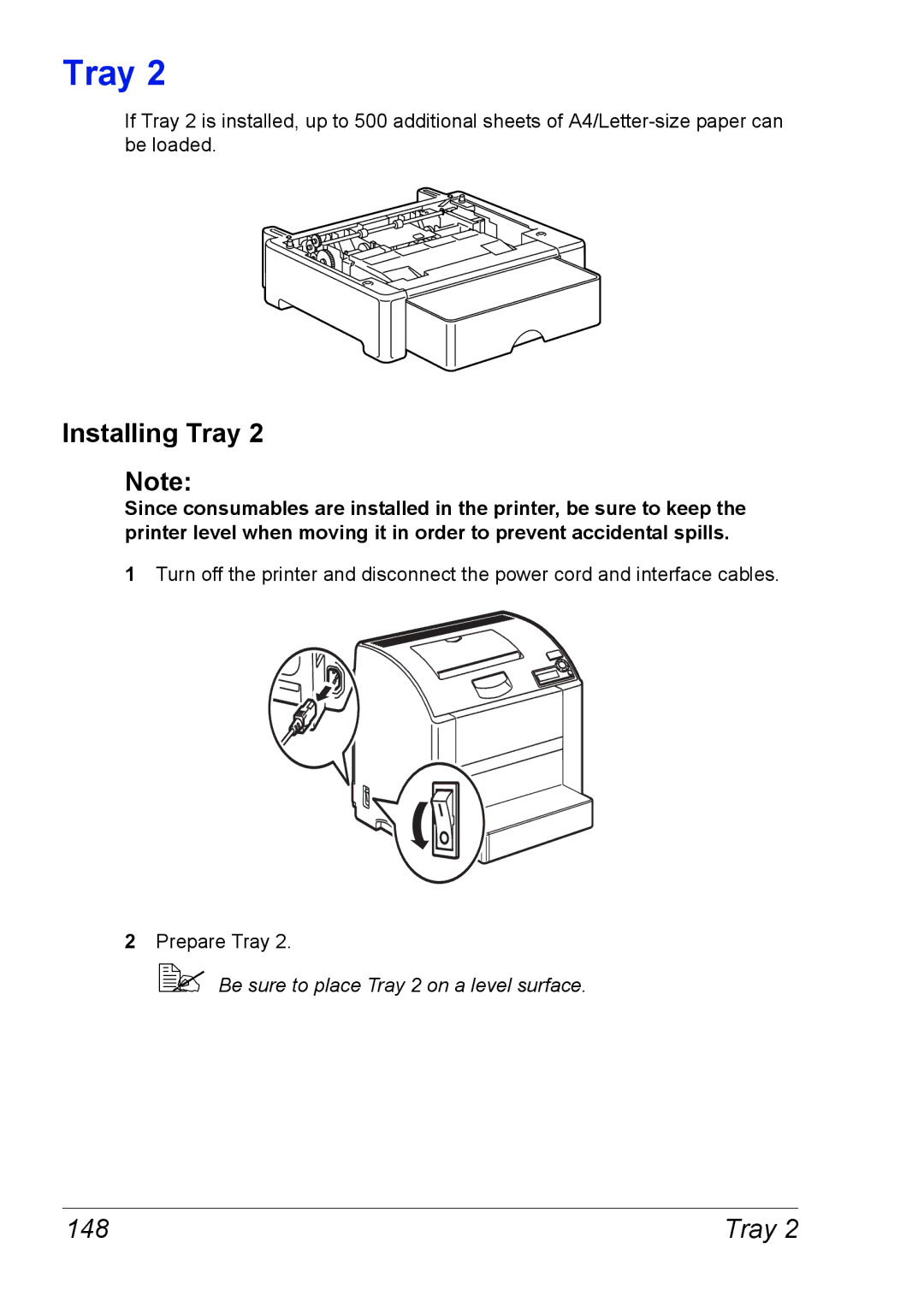 Xerox 6120 manual Installing Tray 