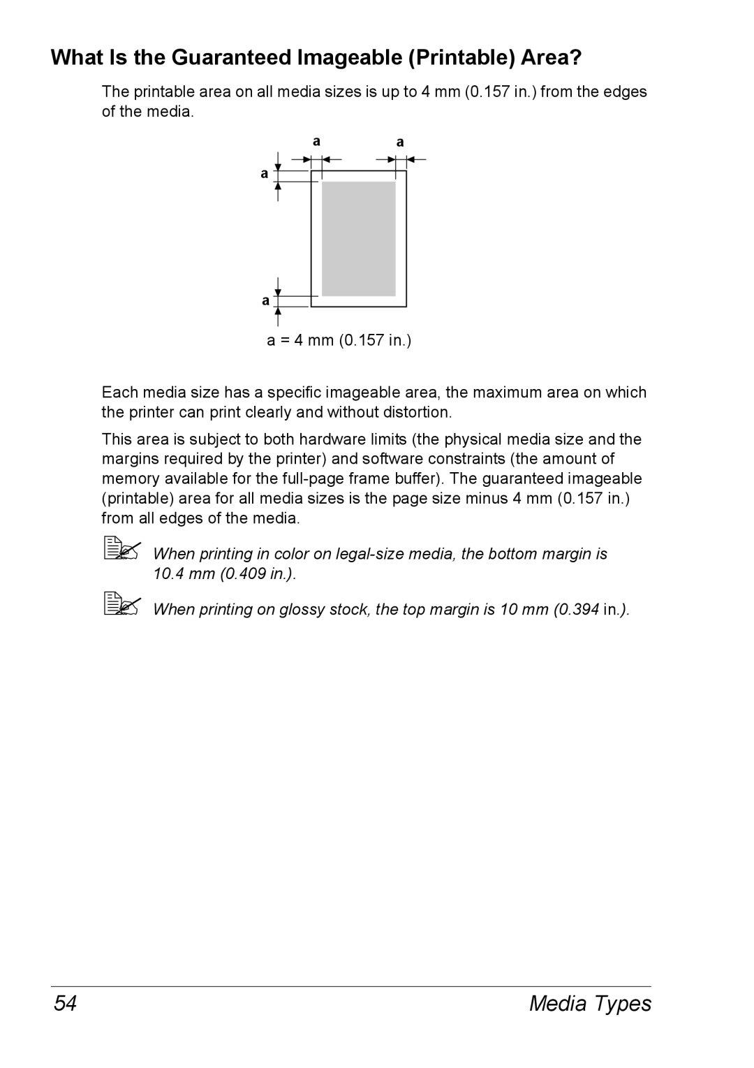 Xerox 6120 manual What Is the Guaranteed Imageable Printable Area? 