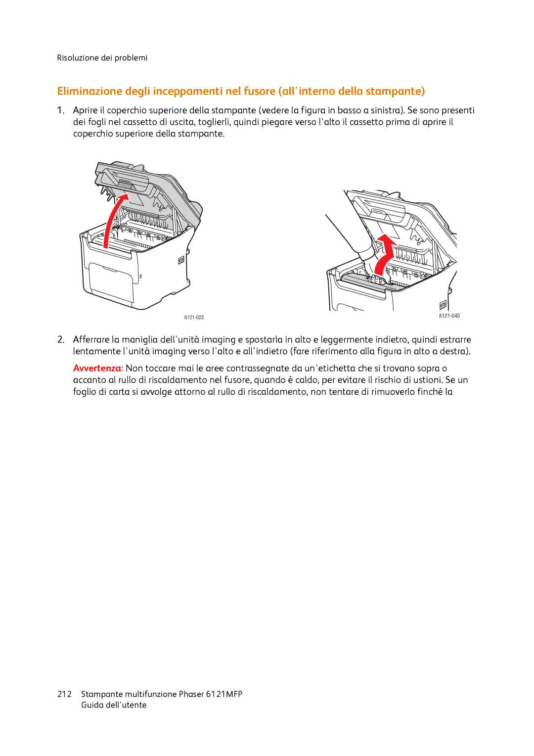 Xerox 6121MFP manual 6121-022 