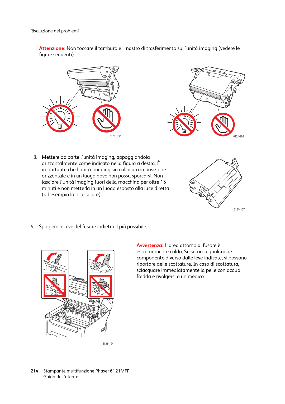 Xerox 6121MFP manual 6121-187 