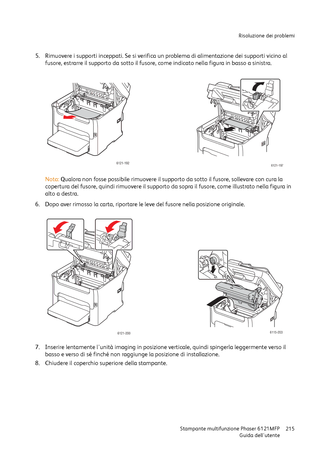 Xerox 6121MFP manual 215 