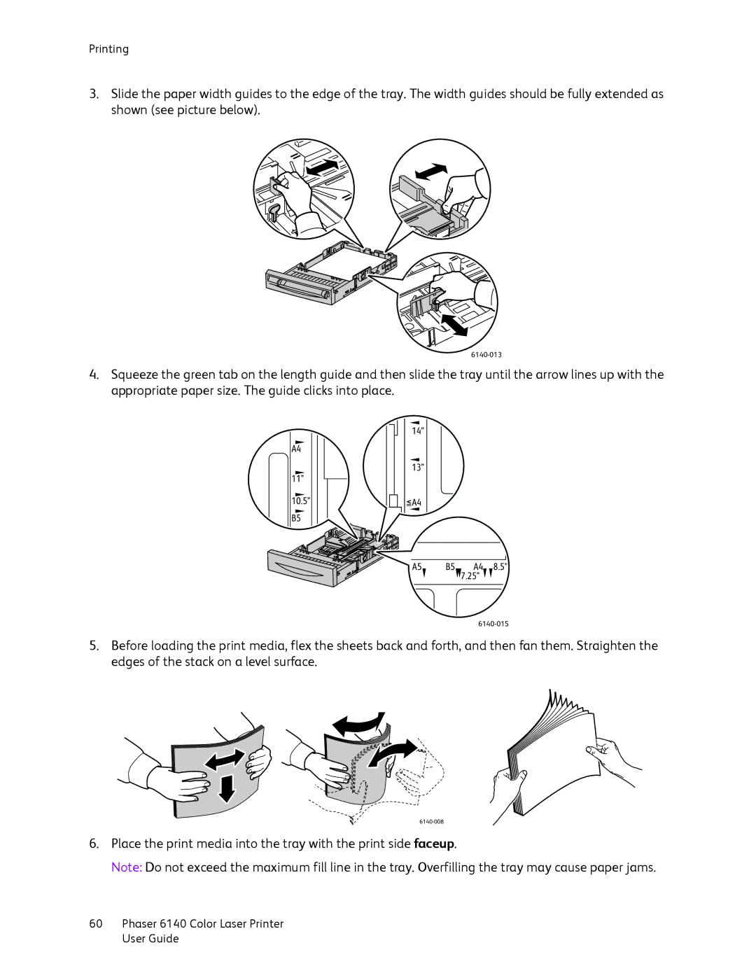 Xerox 6140 manual 10.5 A5B5 A4 8.5 