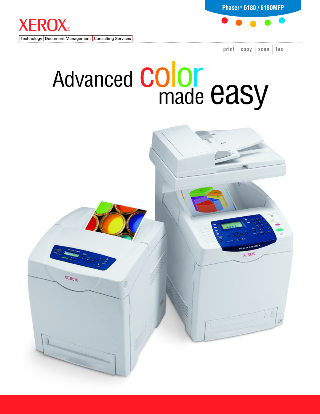 Xerox 6180 manual Advanced color easy made 