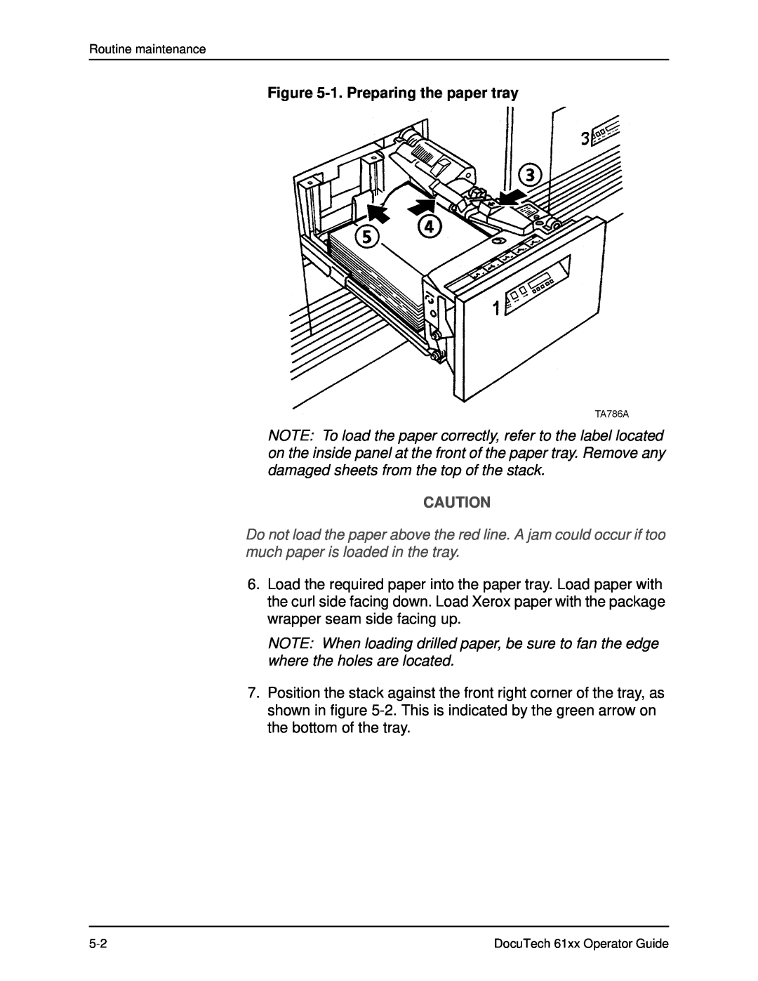 Xerox 61xx manual 1. Preparing the paper tray 