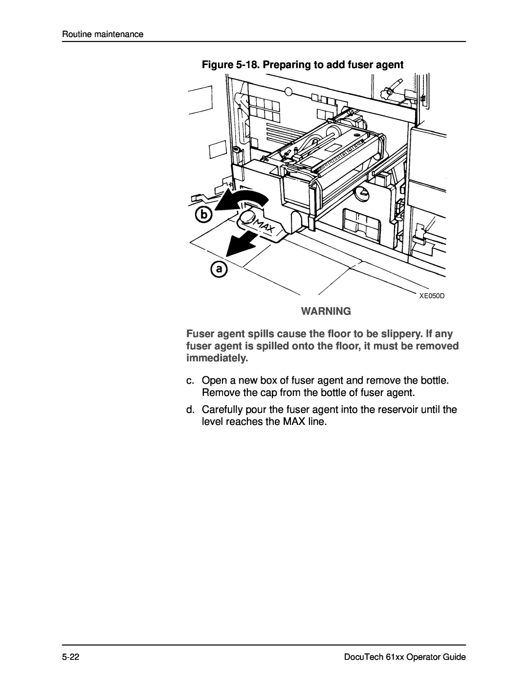 Xerox 61xx manual 18. Preparing to add fuser agent 