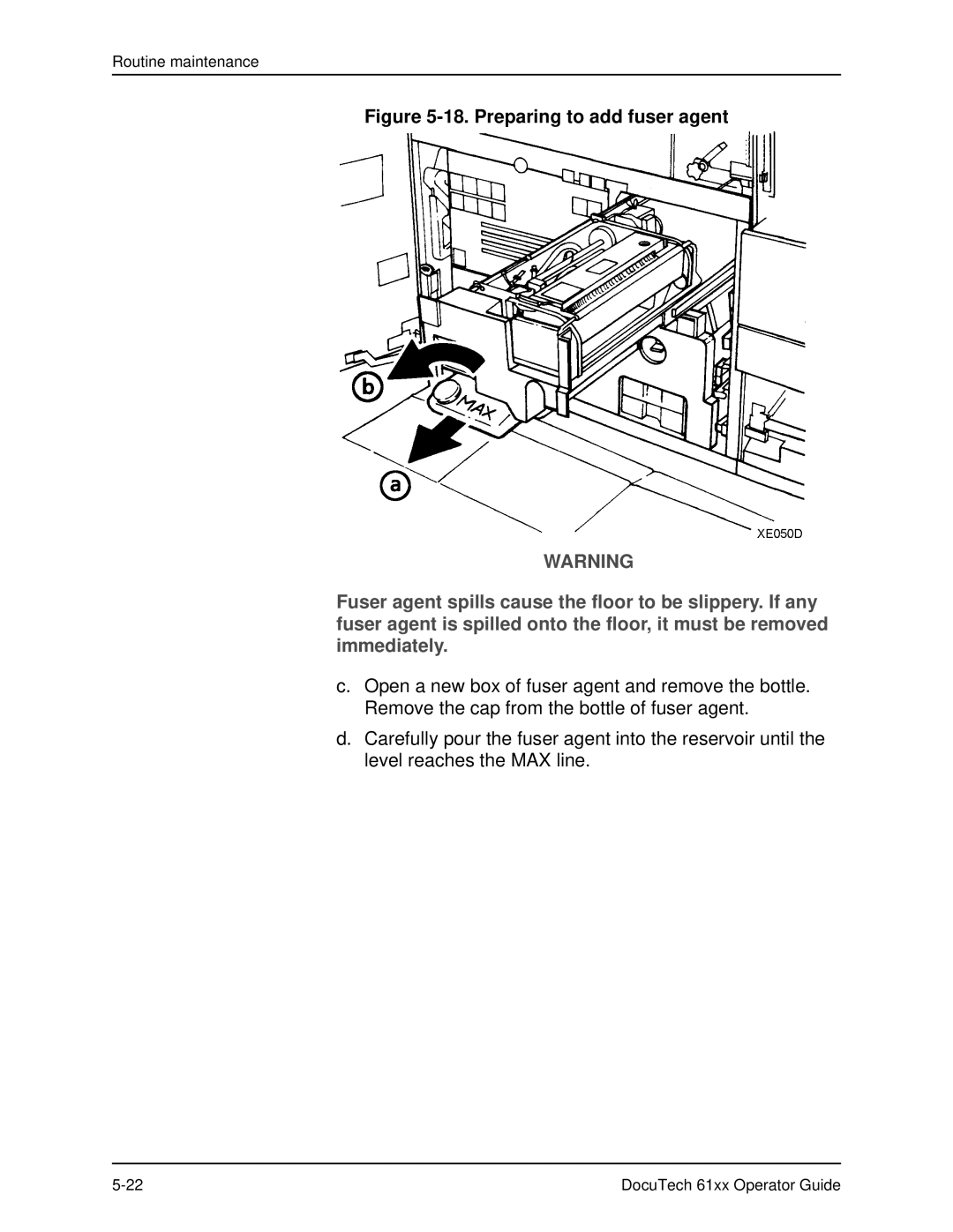 Xerox 61xx manual Preparing to add fuser agent 