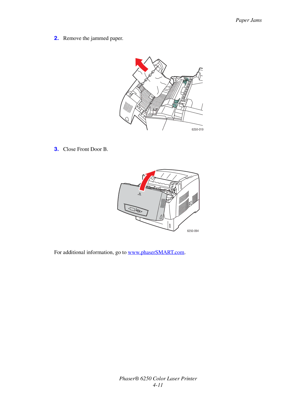 Xerox manual 6250-019 